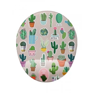 Kaktüs Desenli Bilek Destekli Mouse Pad