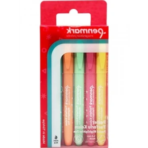 Kalem Tipi Fosforlu Kalem 6lı Set - Bristol Pastel