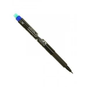 Kalıcı Asetat Kalem, S Uç, Mavi, Entegre Silgi