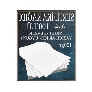 Kalın 100 Adet Fotokopi Kağıdı - 120 gr, Uyumlu