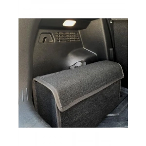 Kalın Keçeden Yapılmış Kapaklı Oto Bagaj Organizer ile Düzenleme