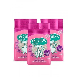 Kalın ve Beyaz Taneli Pudra Kedi Kumu, 3x10 lt