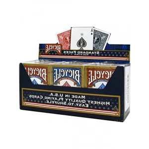 Kaliteli 12 Deste Oyun Kartı (6 Kırmızı, 6 Mavi)