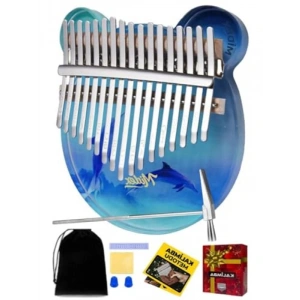 Kaliteli 17 Tuşlu Okyanus Cam Kalimba Full Set