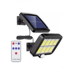 Kaliteli 3.5 mt Kablolu Sensörlü Solar Sokak Lambası, 144 LED