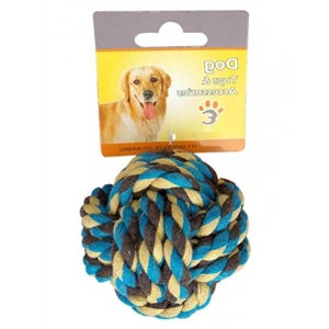 Kaliteli İpli Top Köpek Oyuncağı, 7.5 Cm