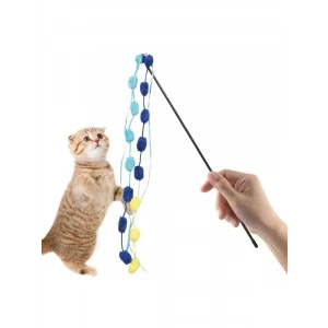 Kaliteli Olta Kedi Oyuncağı - 50 Cm Sopa ile Eğlenceli