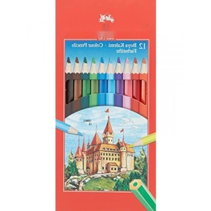 Kaliteli Renkli Boya Kalemleri Seti, 12 Canlı Renk, Dayanıklı Uçlar