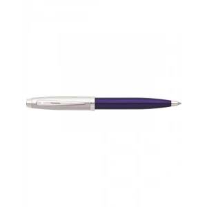 Kaliteli Tükenmez Kalem - Mavi Gövde, Krom Detaylar