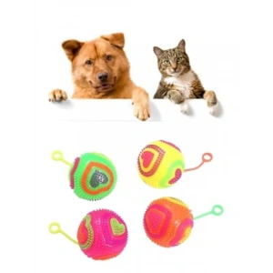 Kalpli Model Işıklı Oyun Topu, 6,5 cm