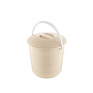 Kapaklı 15 LT Kapasiteli Latte Renkli Kova