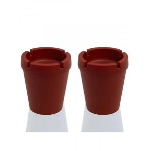 Kapaklı Araç İçi Küllük, 10 cm, Koku ve Duman Hapseden Tasarım, 2li Set