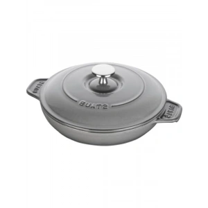 Kapaklı Döküm Servis Tabağı, Gri