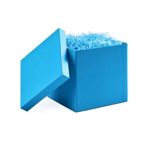 Kapaklı Hediye Kutusu - Turkuaz Mavi, 18.4 cm