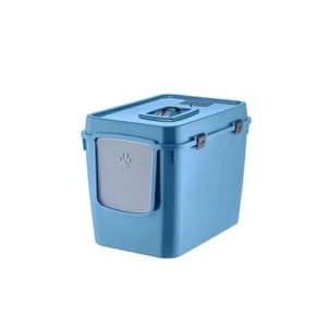 Kapalı Kedi Tuvaleti XXL 57x39x43 cm - Mavi