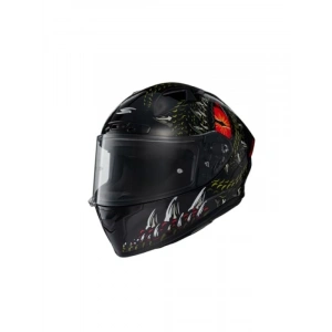 Kapalı Motosiklet Kaskı - Termoplastik Malzeme, Red L