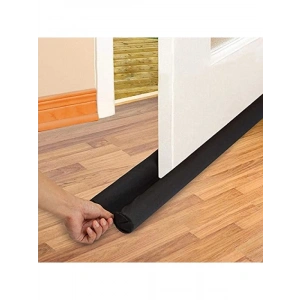 Kapı Altı Rüzgar Önleyici Isı Yalıtım Süngeri - 85 cm, Çift Taraflı, Siyah