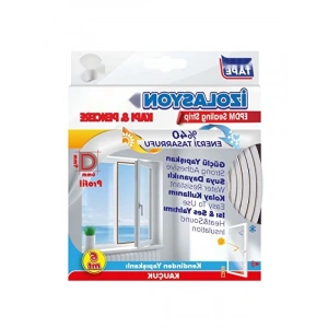 Kapı Pencere İzolasyon Fitili - 2x3 mt Beyaz