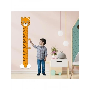 Kaplan Temalı Çocuk Boy Ölçer Duvar Stickerı, 50-120 cm