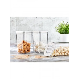 Kare Saklama Kabı Seti, 3 Parça, 1200 Ml