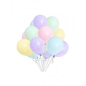 Karışık Mini Boy 5 İnç Makaron Balon, 100 Adet Parti Malzemesi