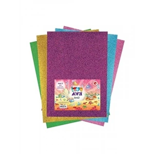 Karışık Renk A4 Simli Eva 10lu Set, Farklı Renkler