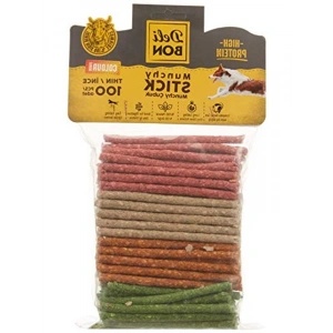 Karışık Renklerde Deri Munchy Çubuk, 100 Adet