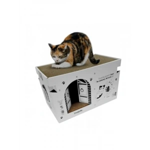 Karton Kedi Tırmalama ve Dinlenme Evi