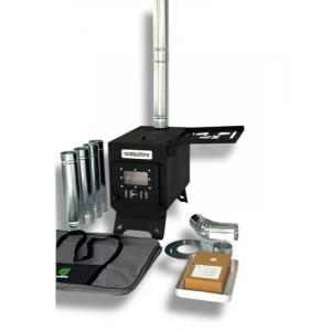 Katlanabilir Ayaklı Kamp Sobası - Kurutmalıklı Çantalı Tasarım