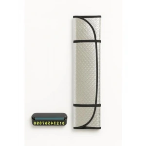 Katlanabilir Güneşlik ve Park Numaratörü Seti - UV Koruma