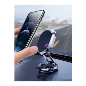 Katlanabilir Manyetik Mini Araç İçi Telefon Tutucu, 360 Derece Döner