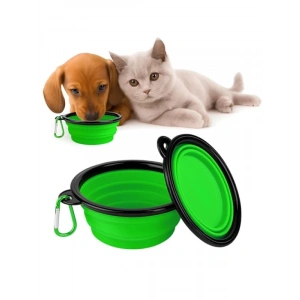 Katlanabilir Silikon Mama ve Su Kabı - 350 ml