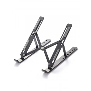 Katlanır Alüminyum Laptop Bilgisayar Standı - Siyah