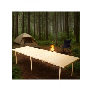 Katlanır Bahçe Masası - 75x228 cm, Ham Naturel Renk