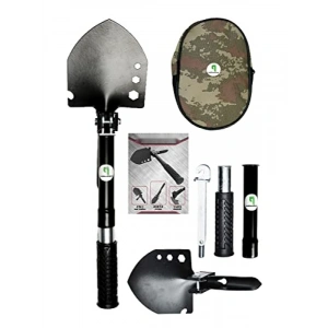 Katlanır Çok Amaçlı Kamp Küreği ve Multitool Seti