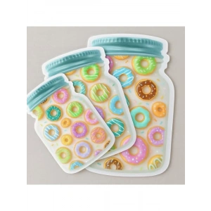 Kavanoz Şeklinde Kilitli Saklama Poşeti, 3lü Set