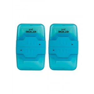 Kaydırmalı Silgili Kalemtıraş - Mavi, 2li Set