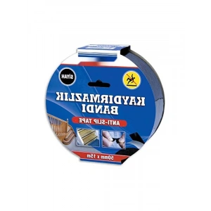 Kaydırmaz Bant 50mm x 15m, Siyah, Suya Dayanıklı