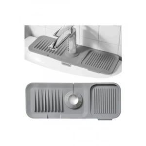 Kaydırmaz Tabanlı Elastik Musluk Matı - Su Tutucu Düzenleyici