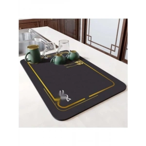 Kaymaz Bulaşık Yıkama Matı - Siyah, 45x35 cm