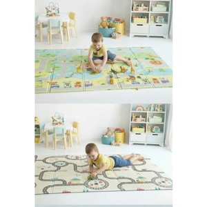 Kaymaz Oyun Matı - 200CMx130CM, Su Geçirmez, Taşıma Çantası Hediyeli