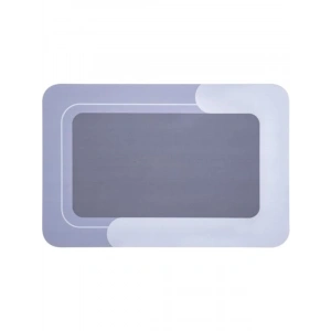 Kaymaz Tabanlı Süper Emici Banyo Paspası - Kare Mavi