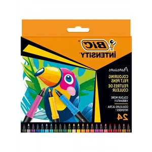 Keçeli Kalem - 24 Renk, Konforlu Kauçuk Sap