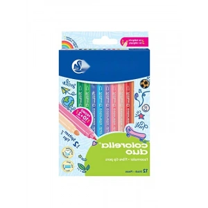 Keçeli Kalem Seti, 2 Uçlu, 12li Kutu