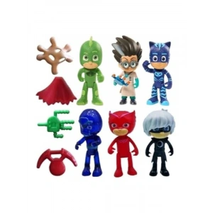 Kedi Çocuk Kertenkele Baykuş Temalı Oyuncak Seti