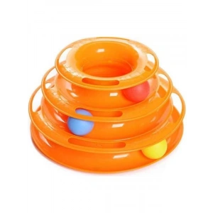 Kedi Eğlencesi İçin Yuvarlak Toplu Oyun Seti - Pembe