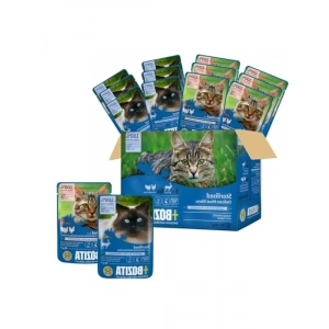 Kedi İçin 12 x 85 g Pouch Islak Mama, Çoklu Kutuda