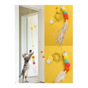 Kedi Oyun Oltası - Yapışkanlı Renkli Oyuncak