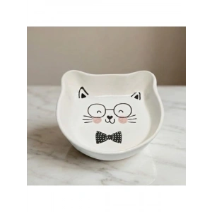 Kedi Şeklinde Seramik Ödül Kabı - 200 ml Kapasiteli