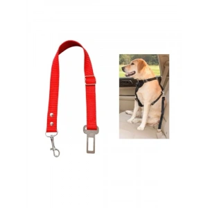 Kedi ve Köpek Araç Emniyet Kemeri, Kırmızı Renk Seçeneği